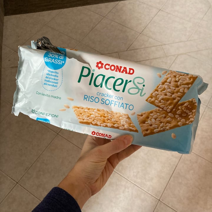 photo of Piacersi | Conad Cracker Con Riso Soffiato shared by @empathika1 on  11 Jan 2023 - review