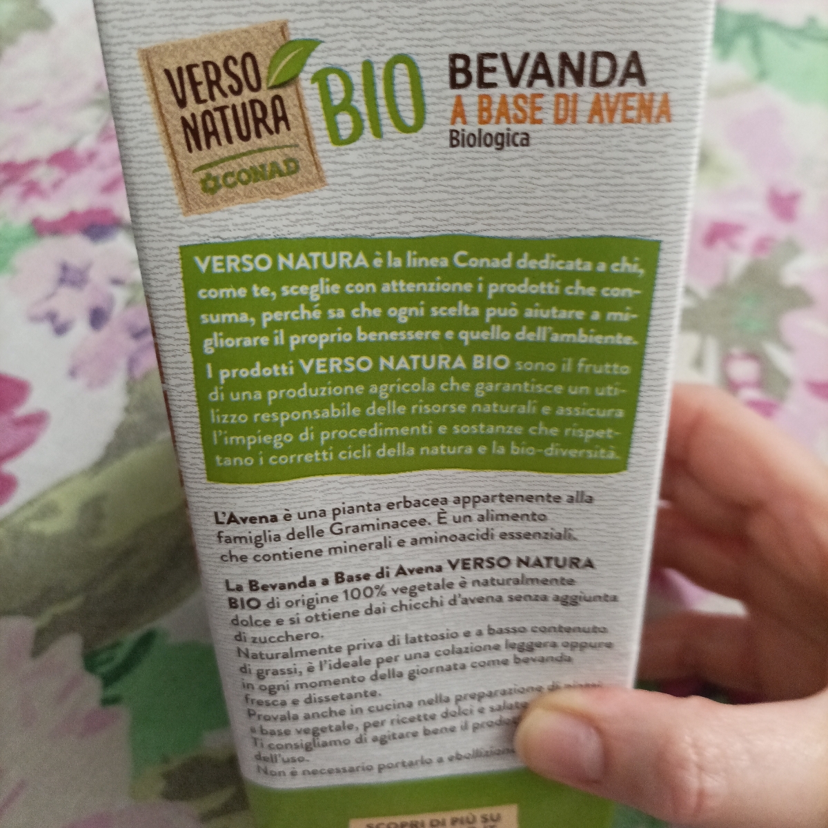 Bevanda Avena Biologica l 1 Verso Natura Bio Conad