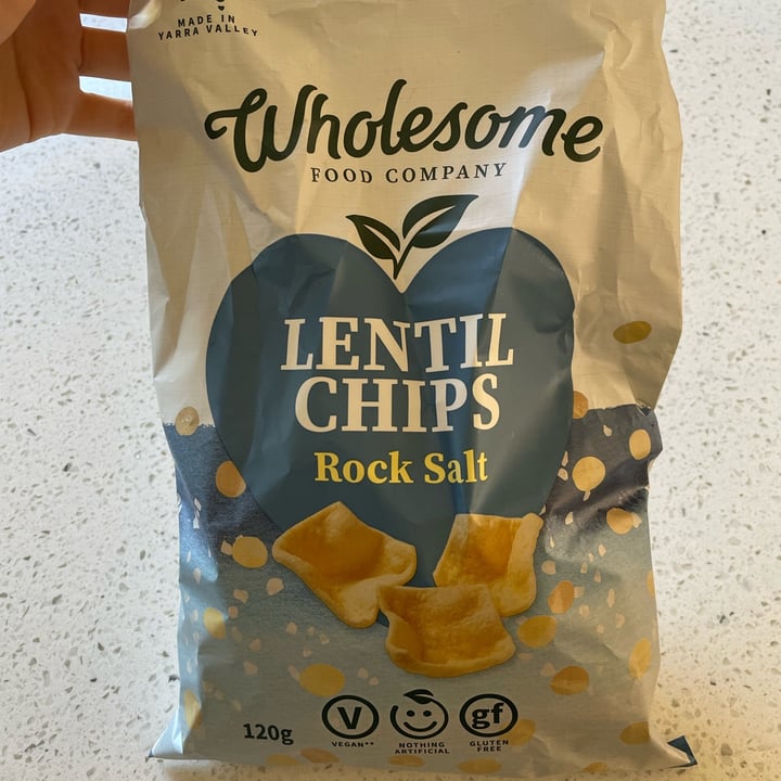 photo of Wholesome food company Rock Salt Lentil Chips shared by @izzyrosemary on  18 Feb 2023 - review