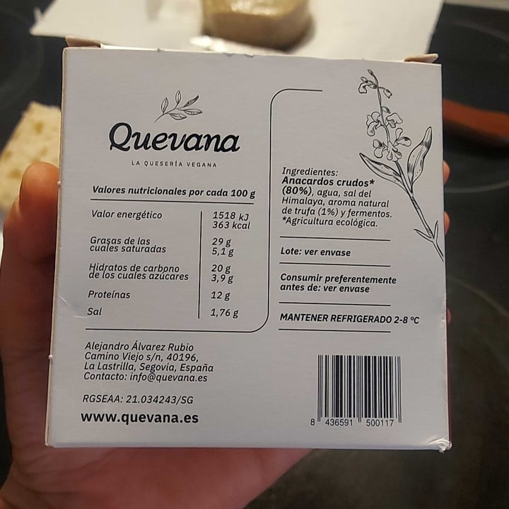 photo of Quevana Semicurado De Anacardos Con Trufa shared by @angearion on  28 Jun 2023 - review