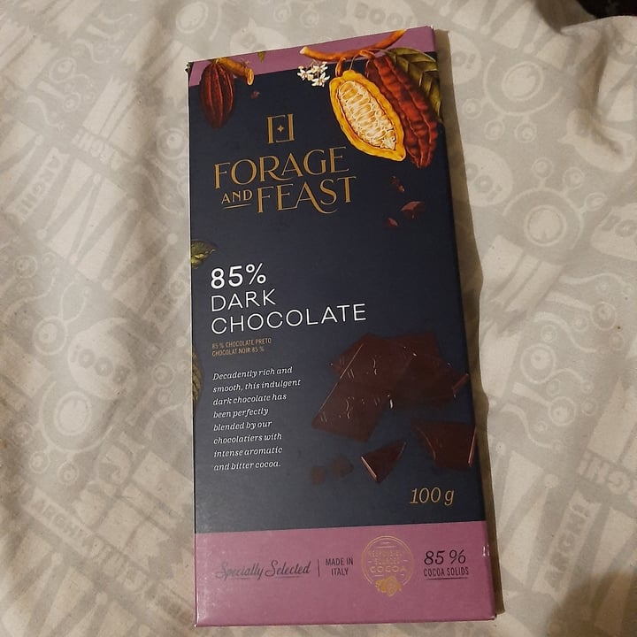 photo of Forage and Feast 85% Dark Chocolate shared by @alexmassey on  11 May 2023 - review