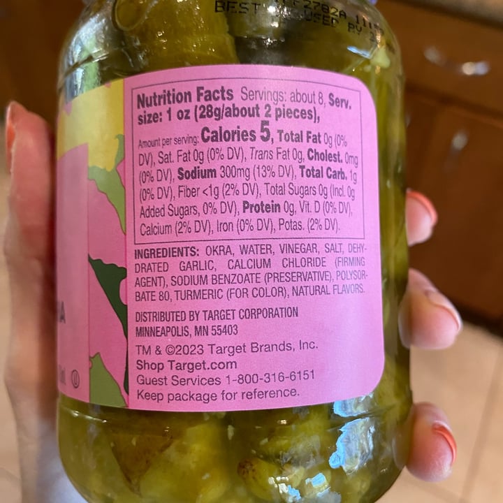 photo of Tabitha Brown Vegan Garlic Pickled Okra shared by @beckyyy on  14 Jan 2023 - review