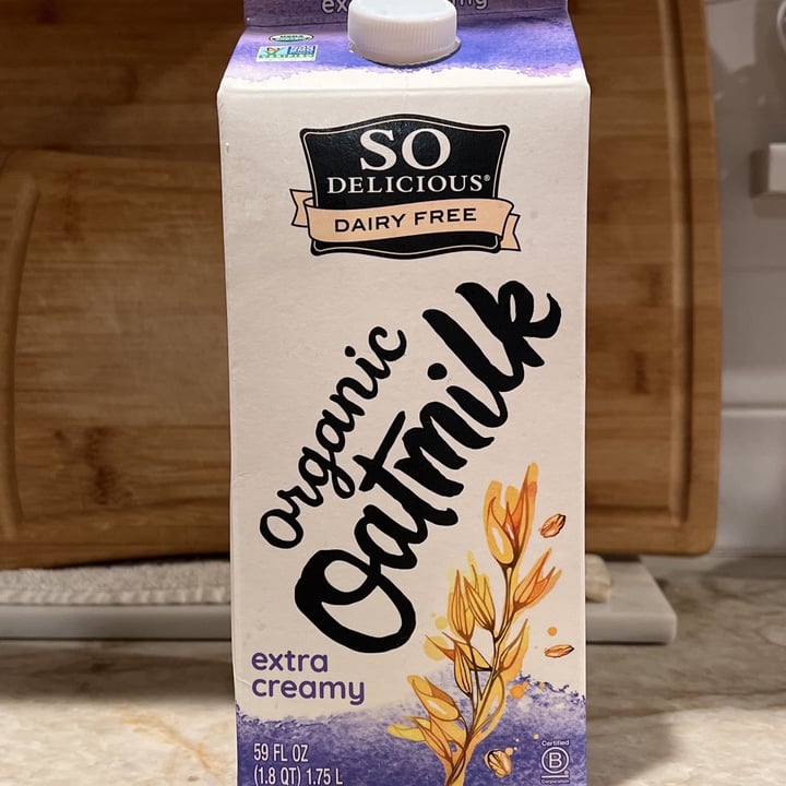 photo of So Delicious Dairy Free Organic Oatmilk - Extra Creamy shared by @anabanana1 on  30 Apr 2023 - review