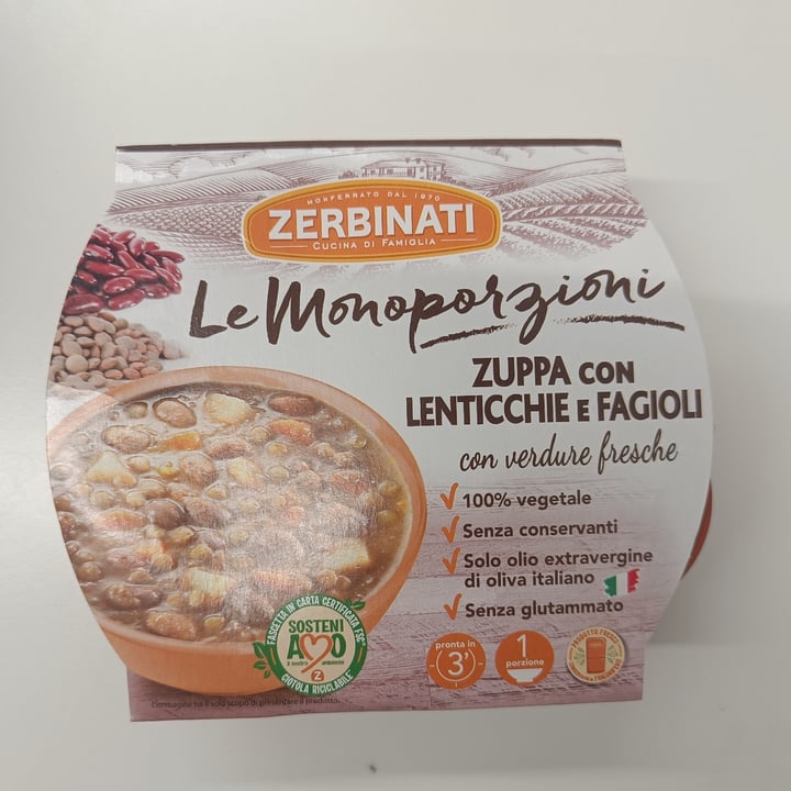 photo of Zerbinati le monoporzioni Pasta E Lenticchie shared by @denisebrus on  17 Mar 2023 - review