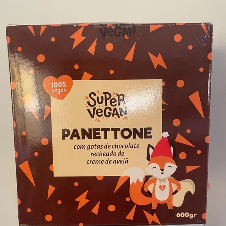 photo of Super Vegan Panettone Com Gotas De Chocolate Recheado De Creme De Avelã shared by @tafarelgrolli on  13 Dec 2022 - review
