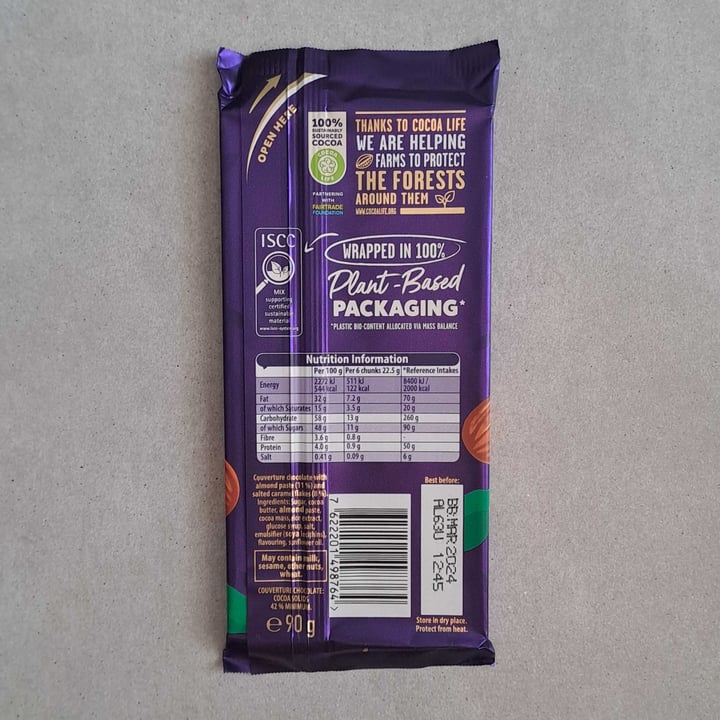 photo of Cadbury almonds salted caramel shared by @michaelastasia on  23 Feb 2023 - review