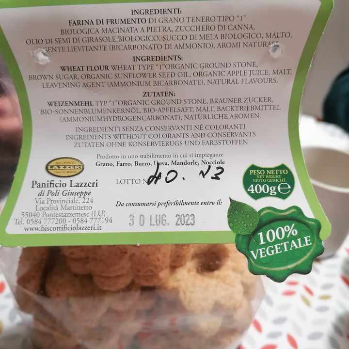 photo of Biscottificio Lazzari Biscotti della Checca shared by @flowersallround on  28 Apr 2023 - review