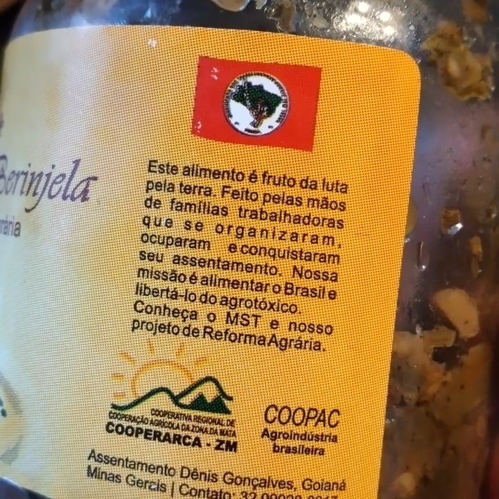 photo of Coopac Antepasto de Berinjela shared by @flaviapettarin on  21 May 2023 - review