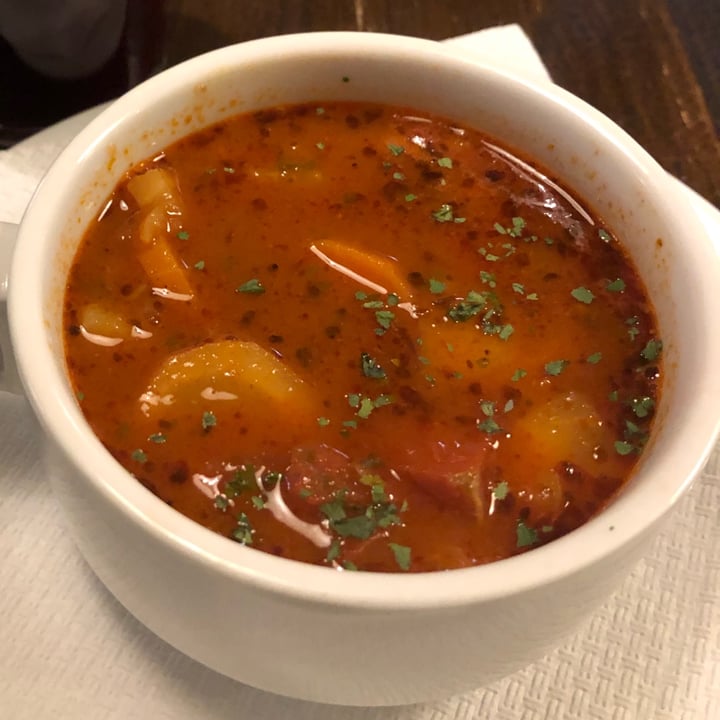 photo of Kozmosz Vegán Étterem Vegan Goulash shared by @maxnogarlic on  06 Jan 2023 - review