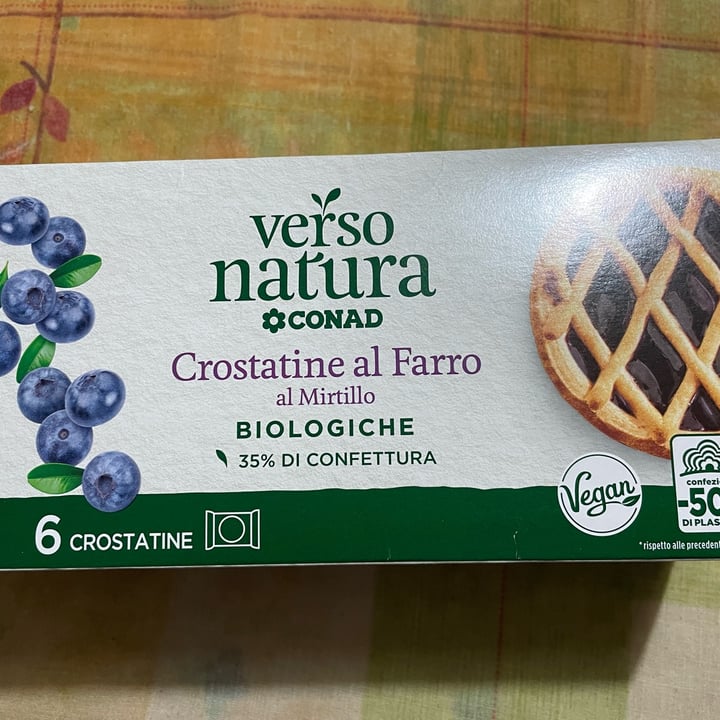 photo of Verso Natura Conad Veg Crostatine Di Farro Al Mirtillo shared by @fabrizio71 on  09 Jul 2023 - review