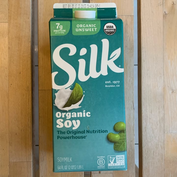 photo of Silk Organic Unsweet Soymilk  shared by @jinplantfriend on  05 Apr 2023 - review