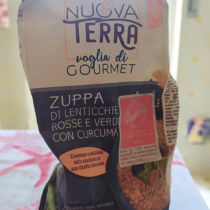 photo of Nuova Terra Zuppa di lenticchie rosse e verdi con curcuma shared by @athoucha on  19 Apr 2023 - review