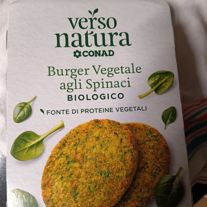 photo of Verso Natura Conad Veg Burger vegetale agli spinaci biologico shared by @sammy2001 on  20 Jan 2023 - review