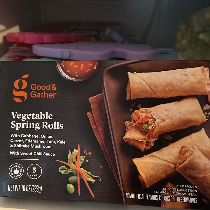 photo of Good & Gather Vegetable Spring Rolls shared by @cuntyvegan7 on  10 Jun 2023 - review
