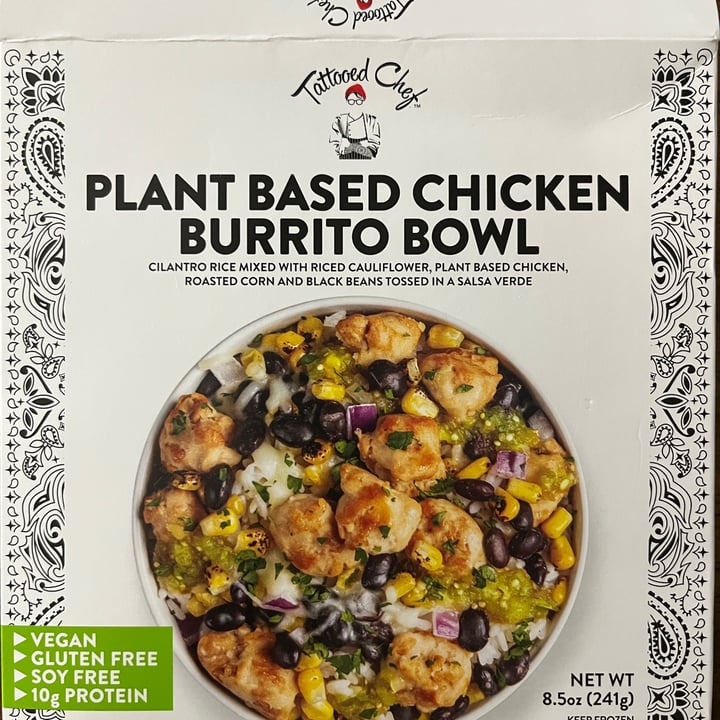 photo of Tattooed Chef plant based chicken burrito bowl shared by @vegangma on  28 Mar 2023 - review