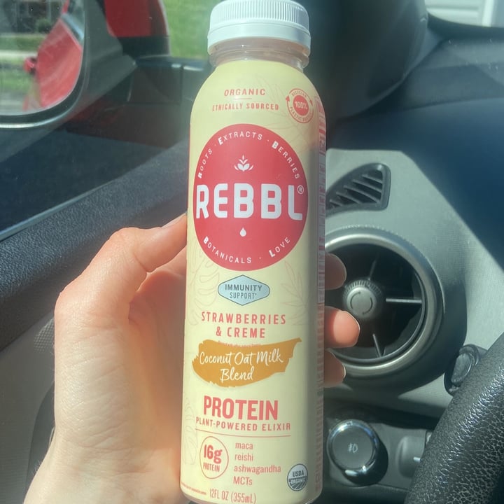 photo of REBBL Strawberries & Creme Protein shared by @earthlingab on  01 May 2023 - review