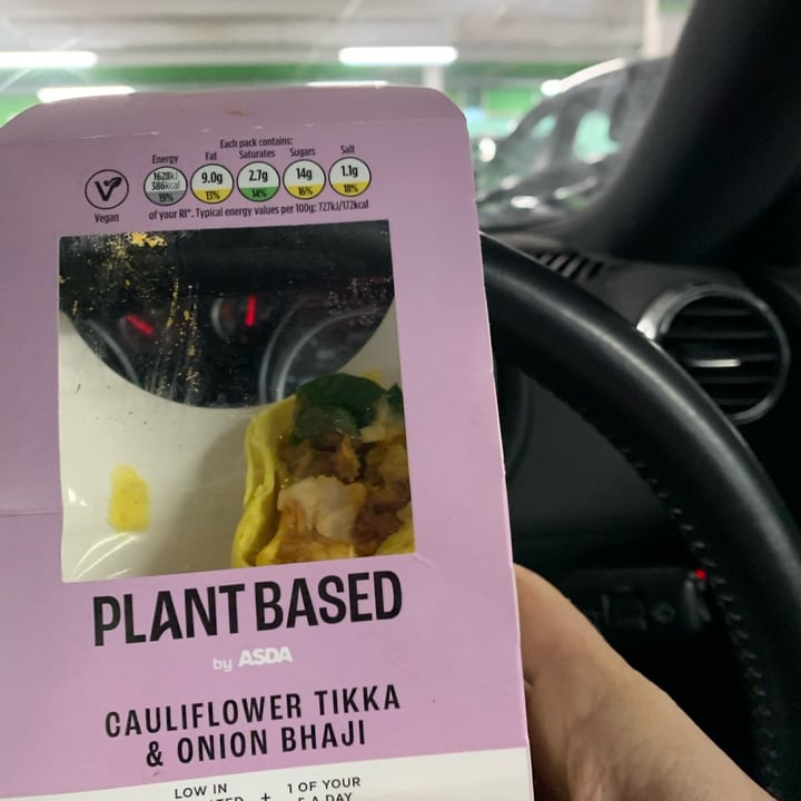 photo of Asda Plant Based  Cauliflower Tikka And Onion Bhaji Wrap shared by @nickyoliver on  06 Feb 2023 - review