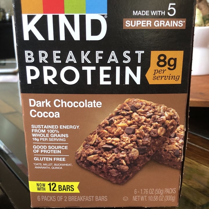 photo of KIND Breakfast Dark Chocolate Bars shared by @michi0246 on  19 Feb 2023 - review