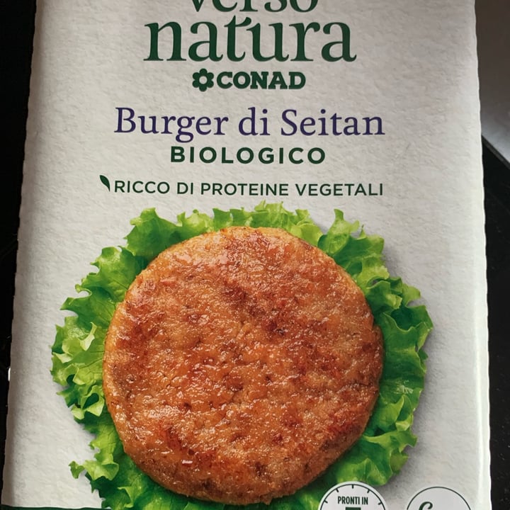 photo of Verso Natura Conad Veg Burger Di Seitan Biologico shared by @gmal on  11 Jun 2023 - review