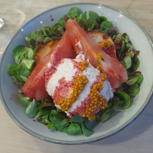 Photo of the dish “Brioche No-Mozza Burrata”