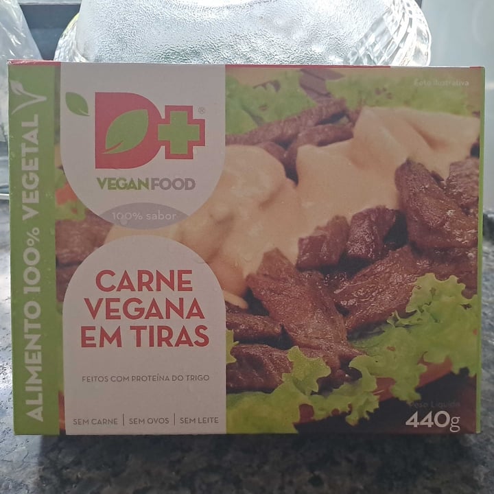 photo of D+ Vegan food carne vegana em tiras shared by @crisfroio on  05 Jan 2023 - review