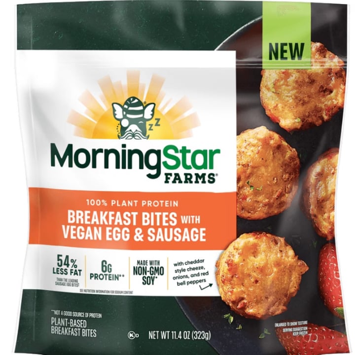 photo of MorningStar Farms Breakfast bites with vegan egg and sausage shared by @myblissfuljourney on  16 Jul 2023 - review