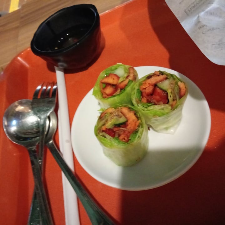 photo of Sandwich Saigon (Vegetarian) low carb spring roll bbq meat shared by @veganspicegirl on  23 Feb 2023 - review
