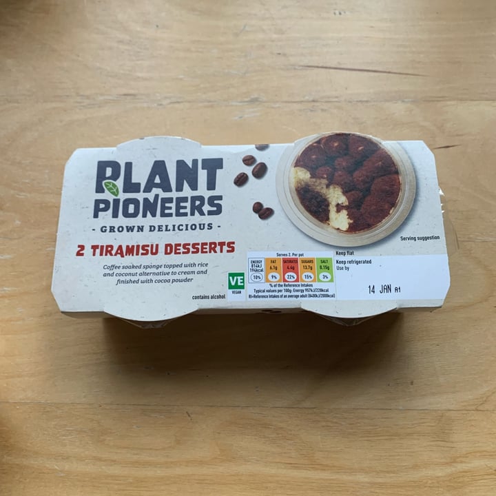 photo of Plant Pioneers 2 Tiramisu Desserts shared by @claudiascarabusci on  04 Jan 2023 - review