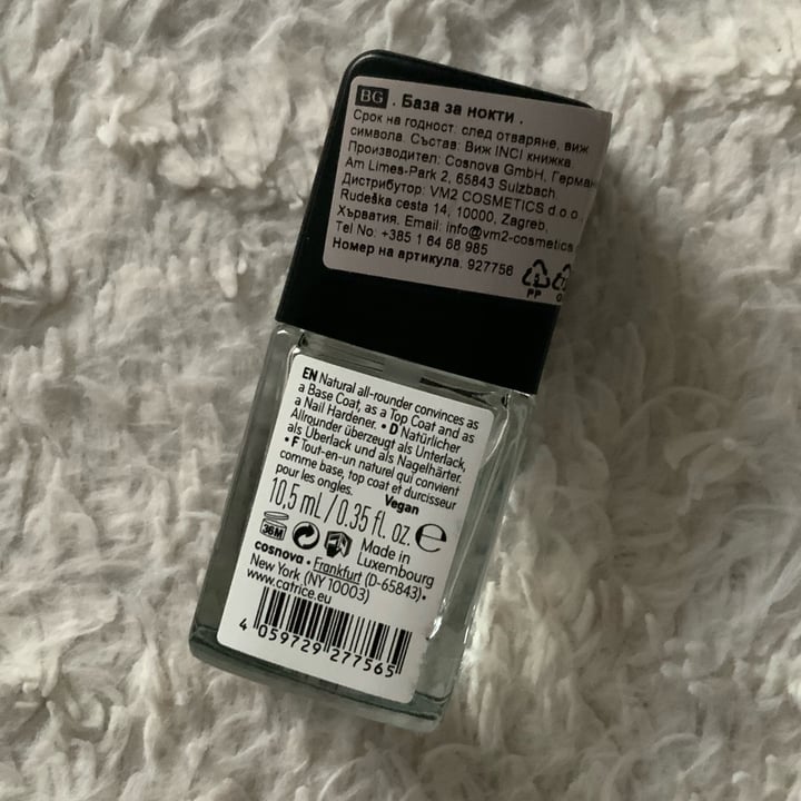photo of Catrice Cosmetics Natural All in 1 Base & Top Coat shared by @lilwanderer on  20 Dec 2022 - review