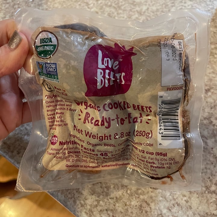 photo of Love Beets Organic Cooked Beets shared by @dentalandlentils on  08 Jan 2023 - review