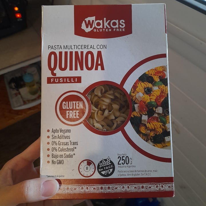 photo of Wakas Pasta Multicereal con Quinoa shared by @lulitavegan on  28 May 2023 - review