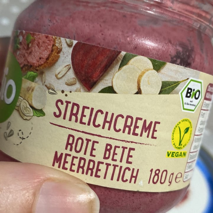 photo of bio dm streichcreme rote bete meerrettich shared by @ciliegia on  10 Aug 2023 - review