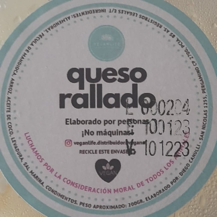 photo of Veganlife Queso Rallado shared by @arissz on  22 Feb 2023 - review