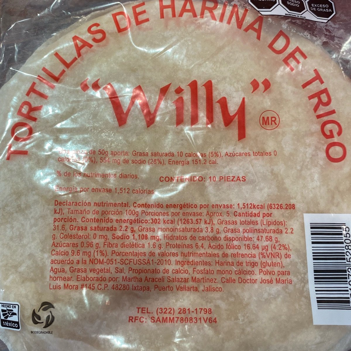 Willy Tortillas de Harina De Trigo Reviews abillion