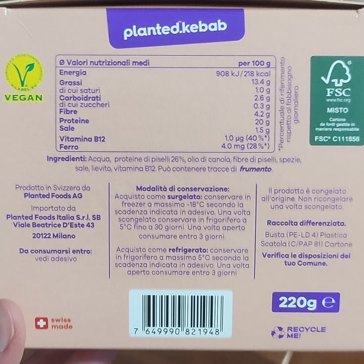 photo of Planted Planted kebab original shared by @sonia02 on  15 Mar 2023 - review