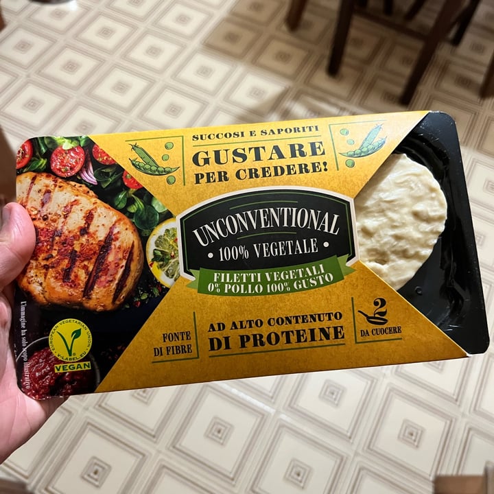photo of Unconventional Filetti Vegetali 0% Pollo 100% Gusto - Plant Based Fillet shared by @malloria89 on  08 Mar 2023 - review