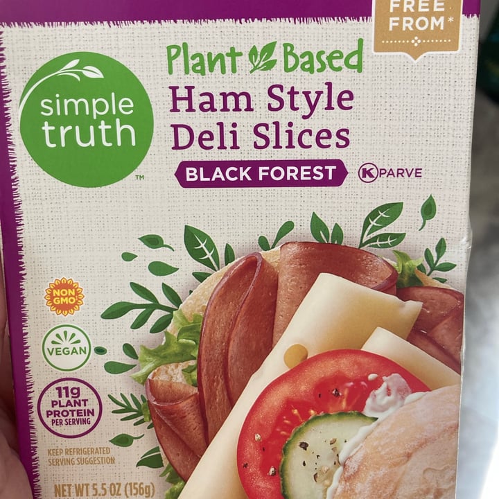 photo of Simple Truth Plant Based Ham Style Deli Slices: Black Forest shared by @aprilflowers on  07 Mar 2023 - review