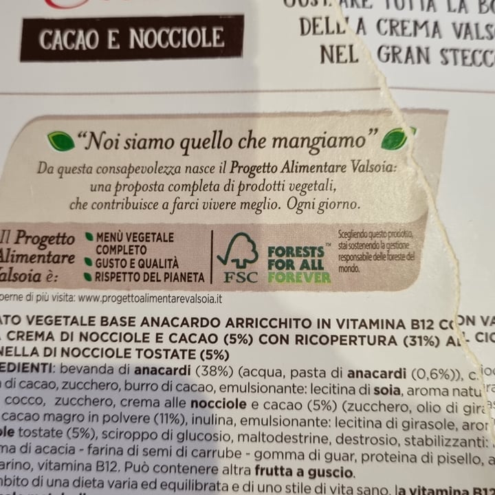 photo of Valsoia gran stecco cacao E Nocciole shared by @kito6436 on  16 Jul 2023 - review