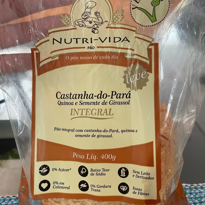 photo of Nutri-Vida Pão de forma castanha do pará e quinoa shared by @andreavasques on  28 May 2023 - review