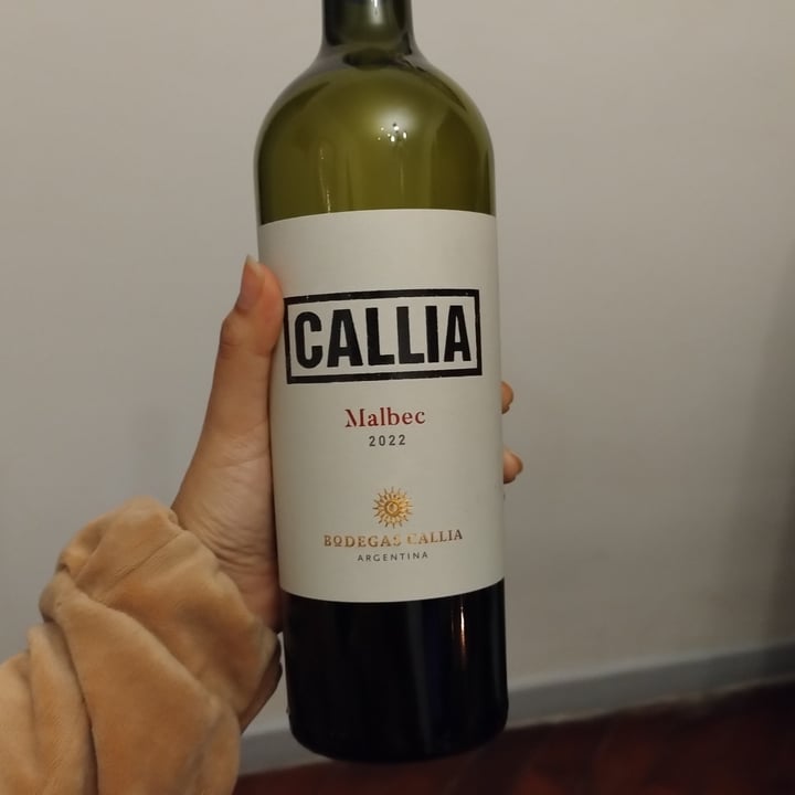 photo of Bodega Callia Vino Malbec shared by @purpleveg on  24 Jul 2023 - review