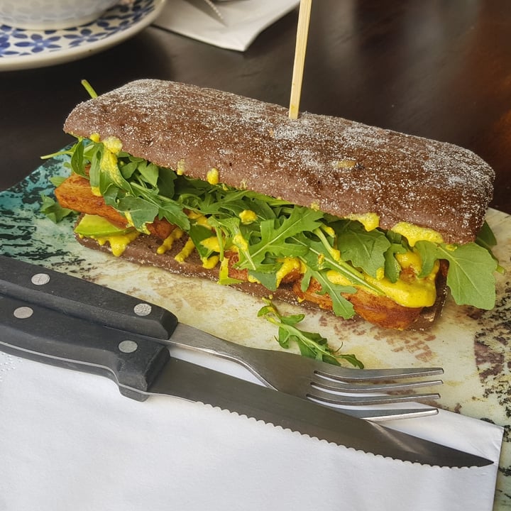 photo of Kaffestuen Vesterbro Grilled Tofu Sandwich shared by @jean-luc on  03 Jul 2023 - review
