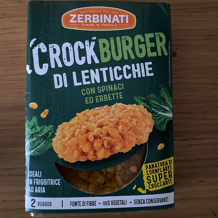 photo of Zerbinati Crockburger Di Lenticchie Con Spinaci Ed Erbette shared by @danilaaa on  15 Mar 2023 - review