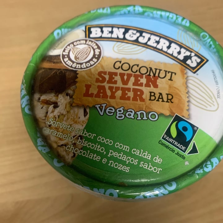 photo of Ben & Jerry's Coconut Seven Layer Bar shared by @cr-vegan on  22 May 2023 - review