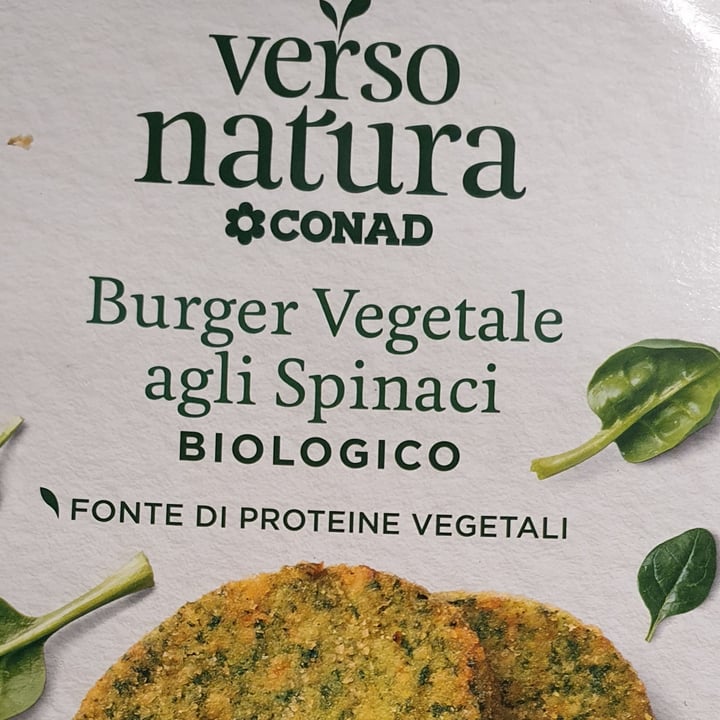 photo of Verso Natura Conad Veg Burger vegetale agli spinaci biologico shared by @gigiavegan on  08 Aug 2023 - review