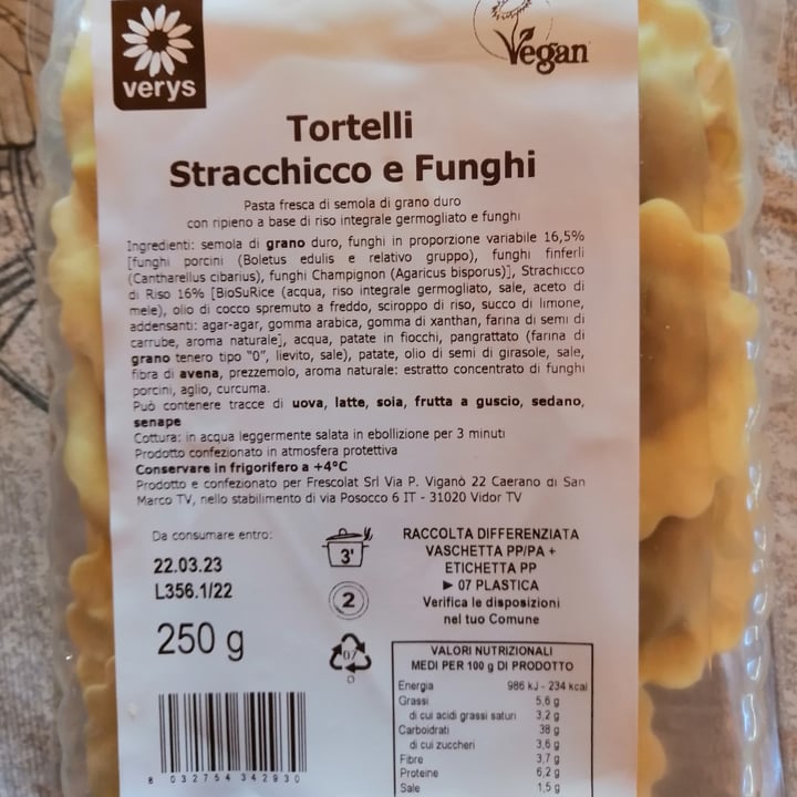photo of Verys Tortelli Strachicco E Funghi shared by @moth on  18 Feb 2023 - review