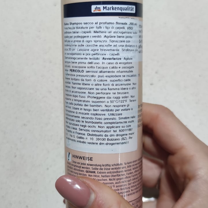 photo of Balea Shampoo secco Soft cotton shared by @angelarusso on  25 Dec 2022 - review