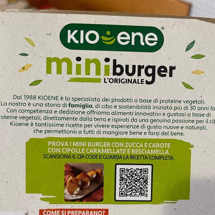 photo of Kioene mini burger carota e zucca shared by @cinziagilmore on  28 Jul 2023 - review