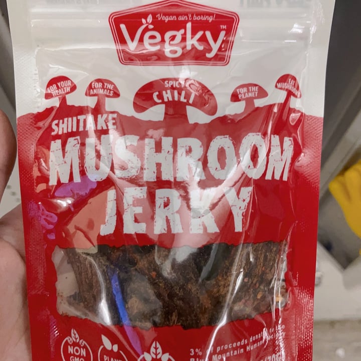 photo of Vegky Spicy Mushroom Jerky shared by @alicefox on  05 Aug 2023 - review