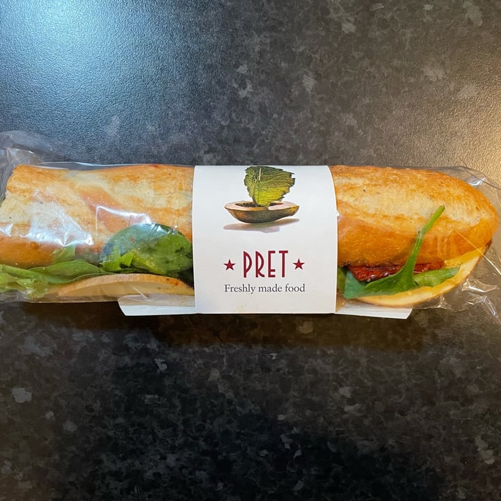 photo of Pret A Manger Plant Ploughmans Baguette shared by @bryanvegan on  20 Jan 2023 - review