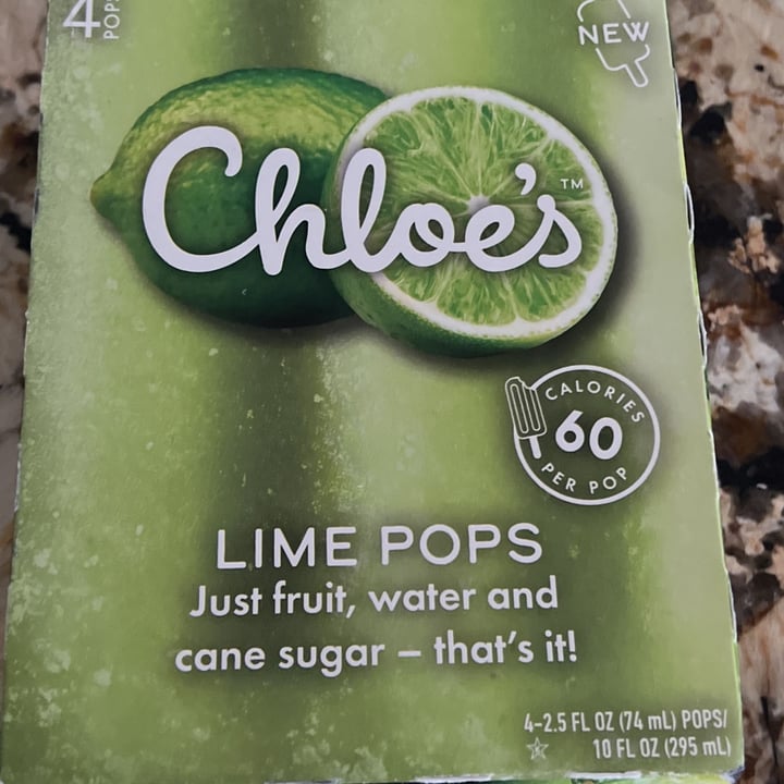 photo of Chloe’s Pops  Lime Pop shared by @brieferreira on  09 Jun 2023 - review